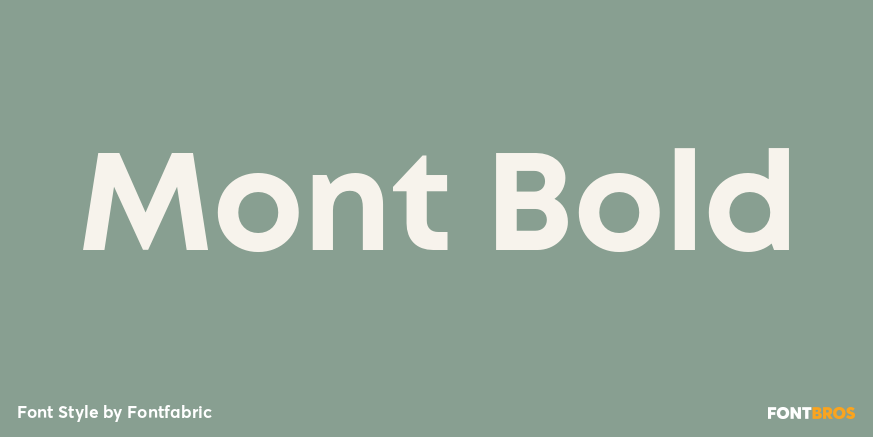 Mont Bold Font Poster #1
