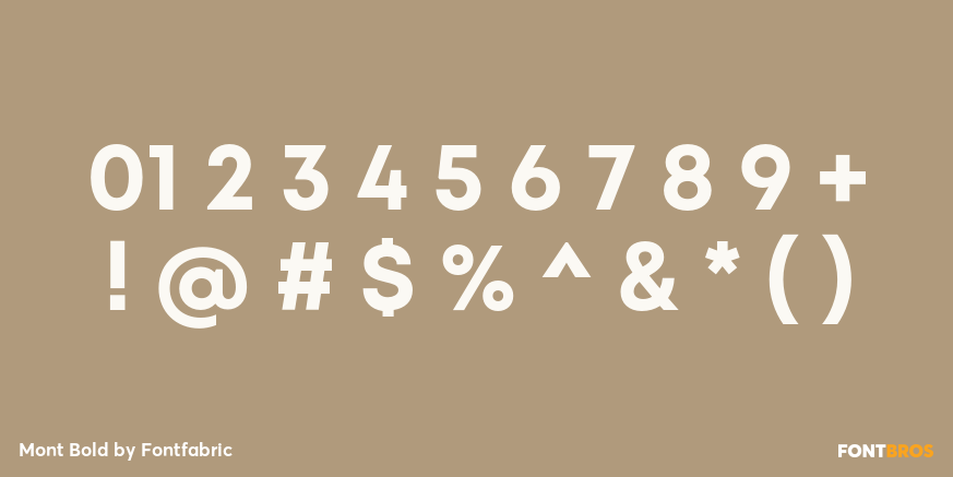 Mont Bold Font Poster #1