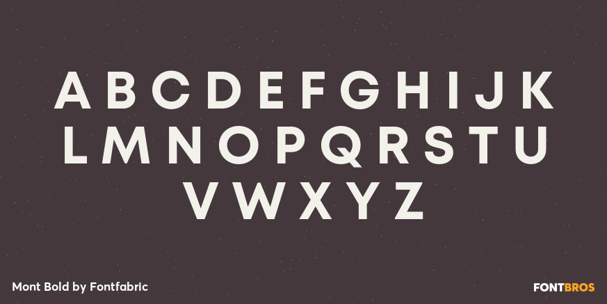 Mont Bold Font Poster #1