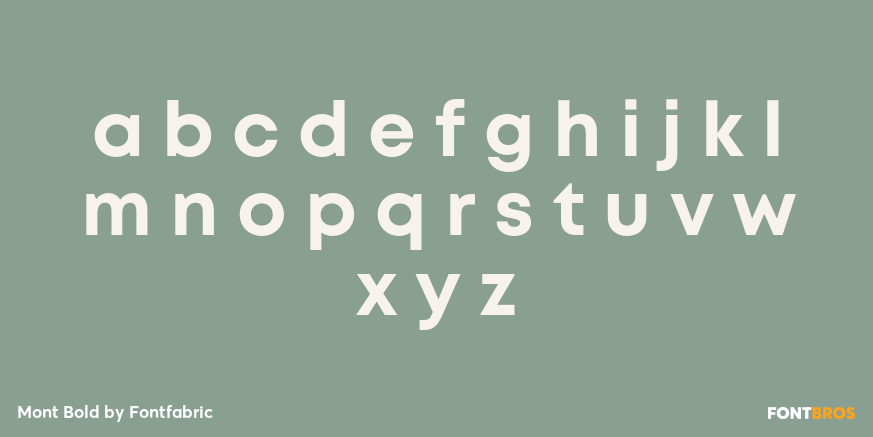 Mont Bold Font Poster #1