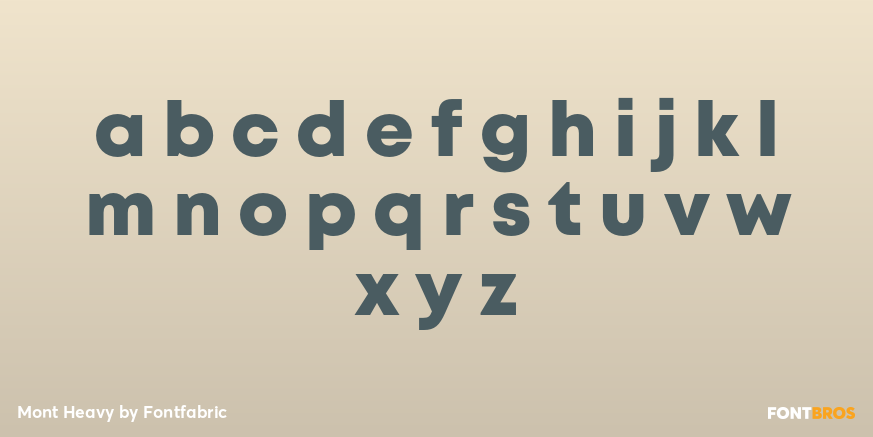 Mont Heavy Font Poster #3