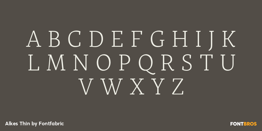 Alkes Thin Font Poster #2