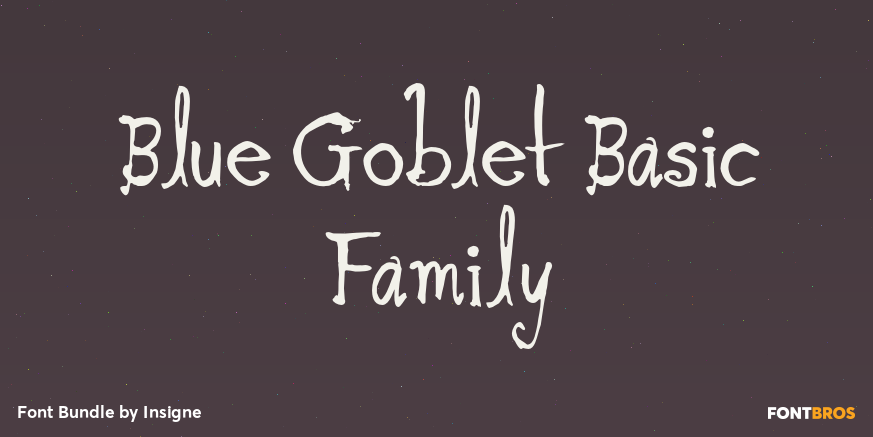 Blue Goblet Basic Family Poster