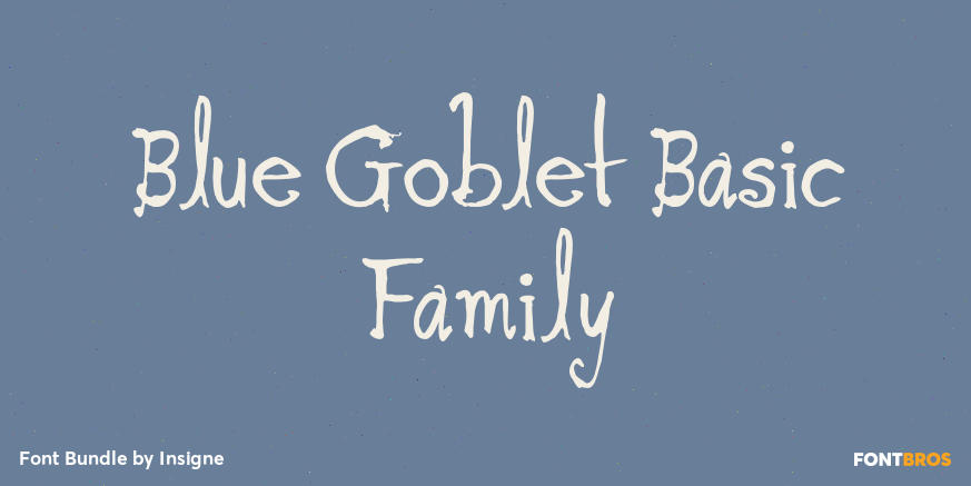 Blue Goblet Basic Family Font Poster #1