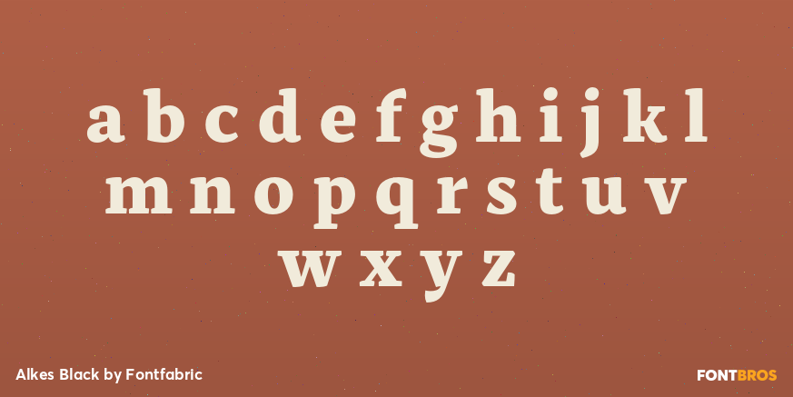 Alkes Black Font Poster #3