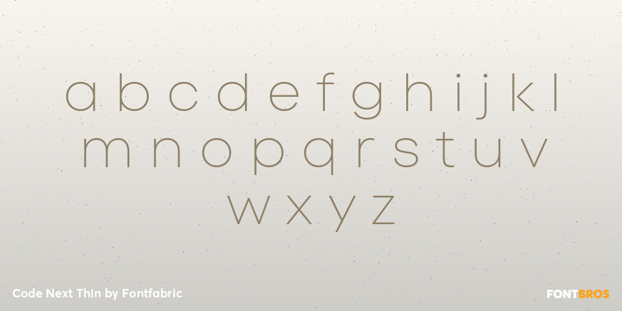 Code Next Thin Font Poster #3