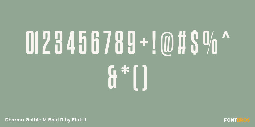 Dharma Gothic M Bold R Font Poster #1