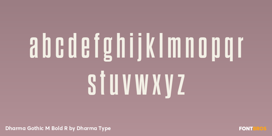 Dharma Gothic M Bold R Font Poster #3