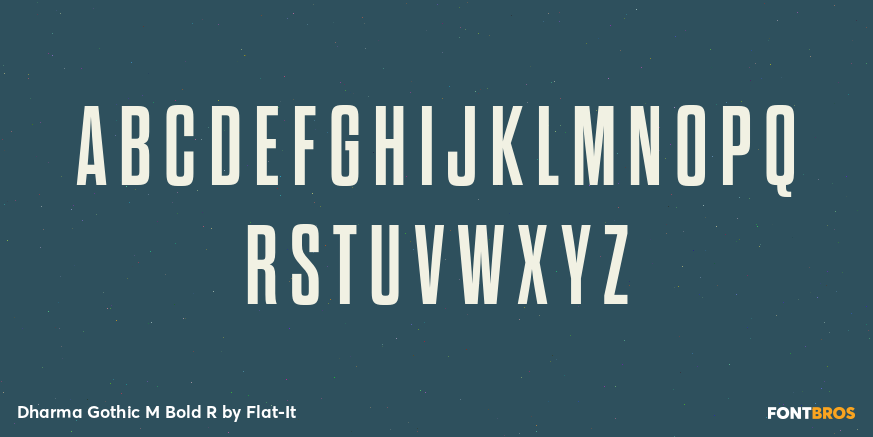 Dharma Gothic M Bold R Font Poster #1