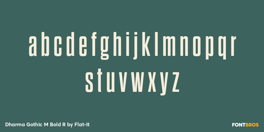 Dharma Gothic M Bold R Font Poster #1