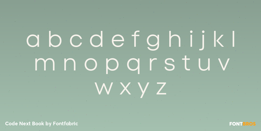 Code Next Book Font Poster #3