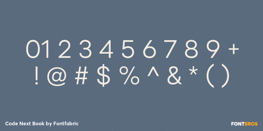 Code Next Book Font Poster #4