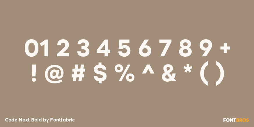 Code Next Bold Font Poster #4