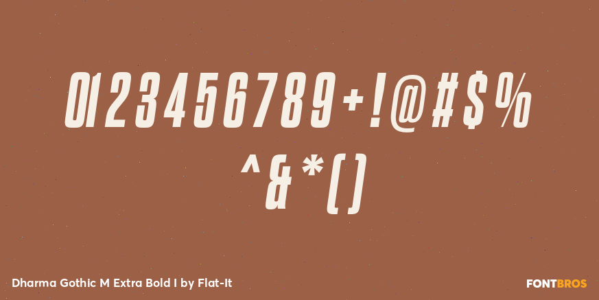 Dharma Gothic M Extra Bold I Font Poster #4