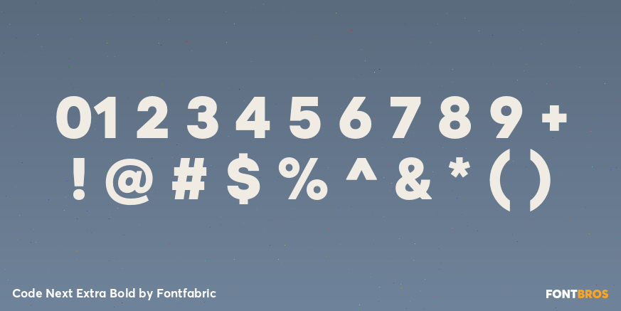 Code Next Extra Bold Font Poster #4