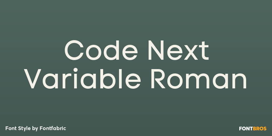 Code Next Variable Roman Poster