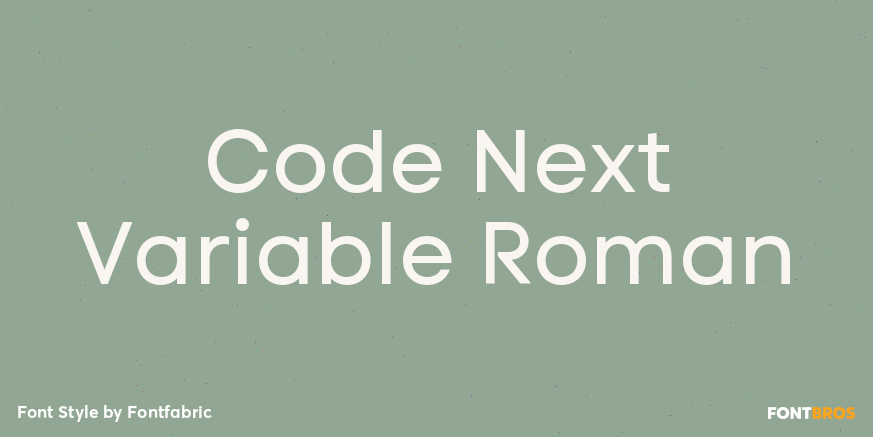 Code Next Variable Roman Poster