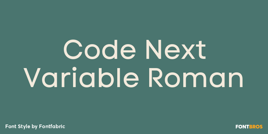 Code Next Variable Roman Poster