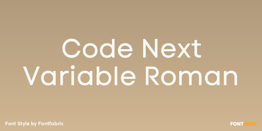 Code Next Variable Roman Poster