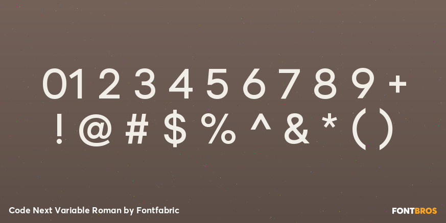 Code Next Variable Roman Font Poster #4