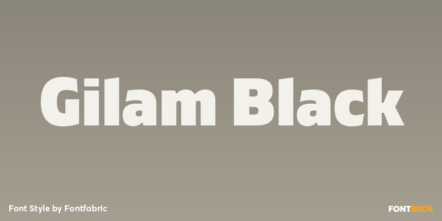Gilam Black Font Poster #1