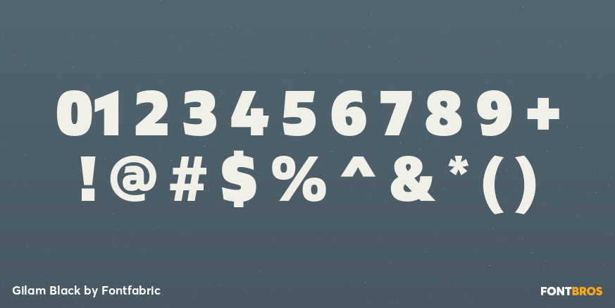 Gilam Black Font Poster #1