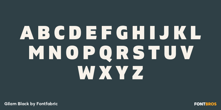 Gilam Black Font Poster #1