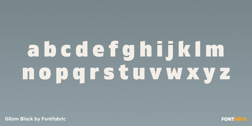 Gilam Black Font Poster #1