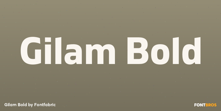 Gilam Bold Font Poster #1