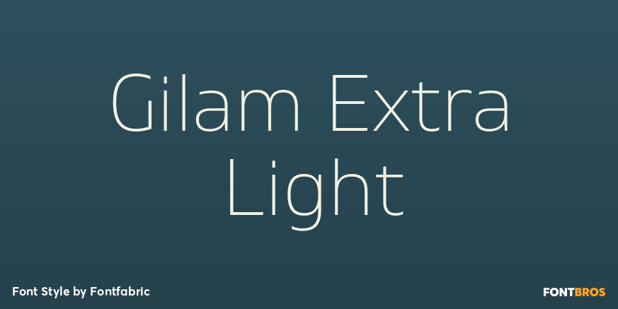 Gilam Extra Light Font Poster #1