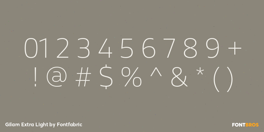 Gilam Extra Light Font Poster #1