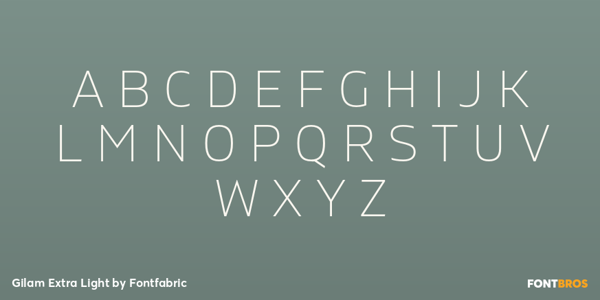 Gilam Extra Light Font Poster #2