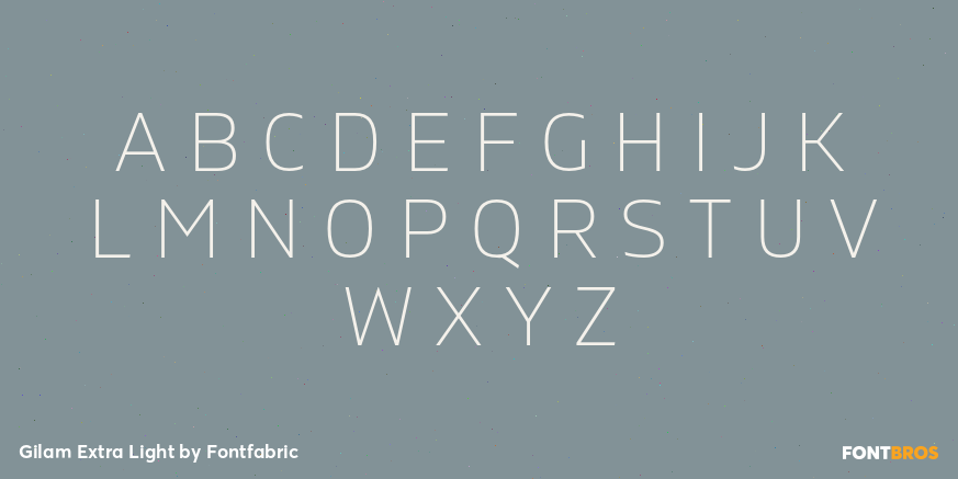 Gilam Extra Light Font Poster #1