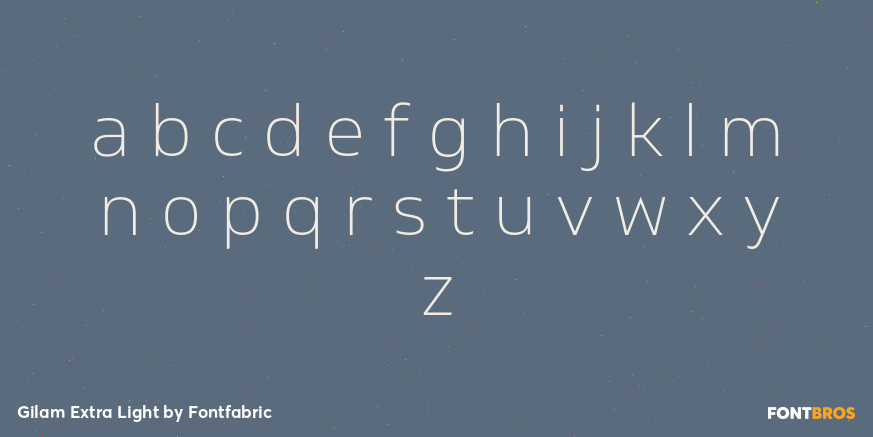 Gilam Extra Light Font Poster #1