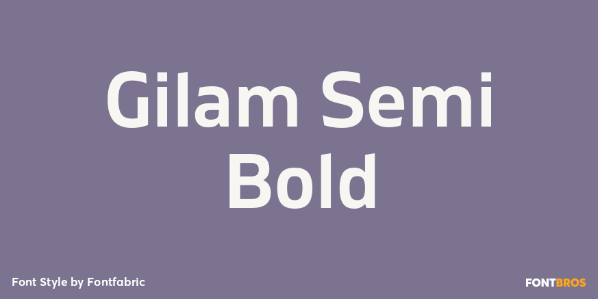 Gilam Semi Bold Font Poster #1