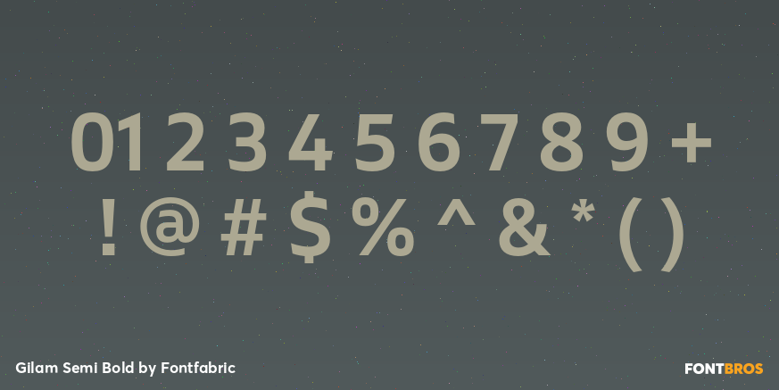 Gilam Semi Bold Font Poster #1
