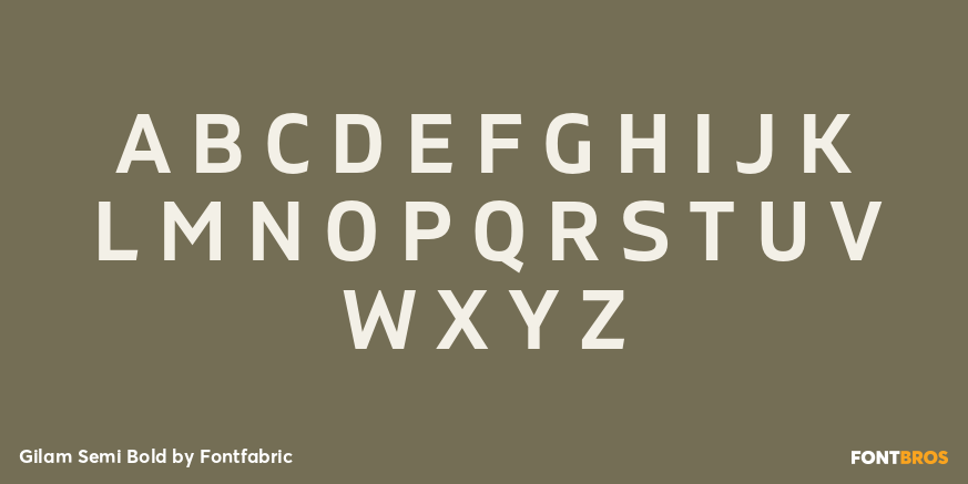 Gilam Semi Bold Font Poster #1