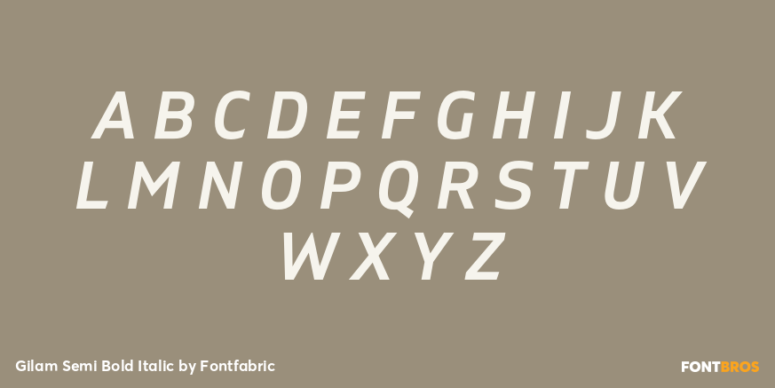 Gilam Semi Bold Italic Font Poster #2
