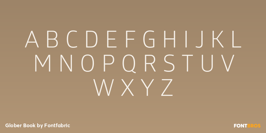 Glober Book Font Poster #2