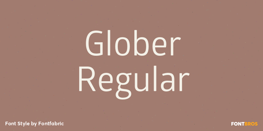 Glober Regular Font Poster #1