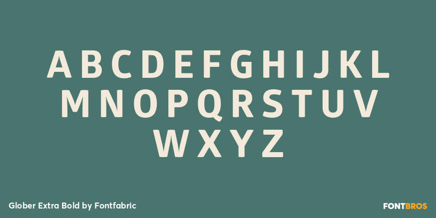 Glober Extra Bold Font Poster #2