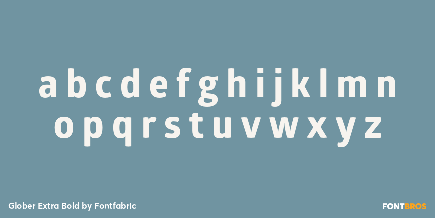 Glober Extra Bold Font Poster #3