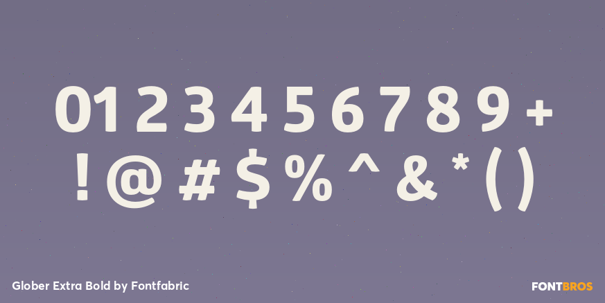 Glober Extra Bold Font Poster #4