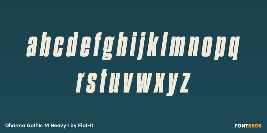Dharma Gothic M Heavy I Font Poster #3