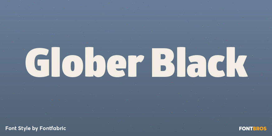 Glober Black Font Poster #1