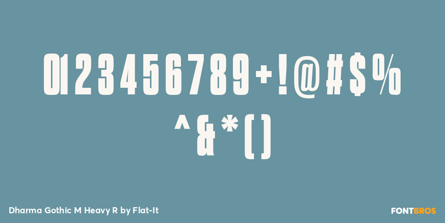 Dharma Gothic M Heavy R Font Poster #1
