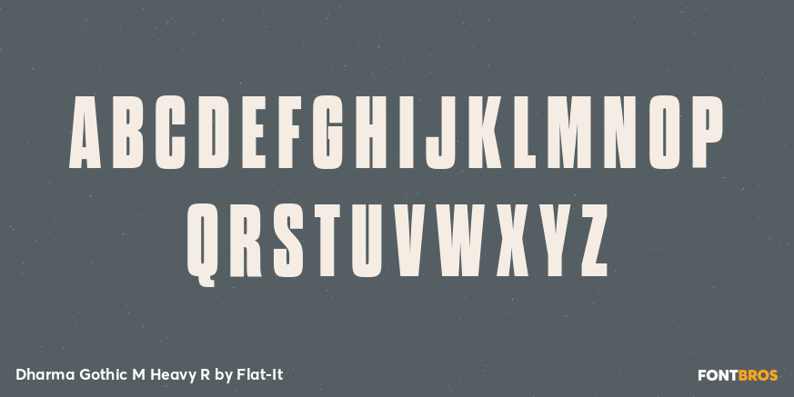 Dharma Gothic M Heavy R Font Poster #2