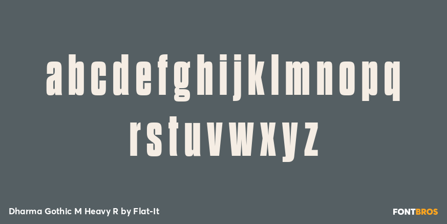Dharma Gothic M Heavy R Font Poster #3