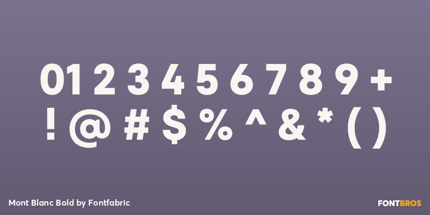 Mont Blanc Bold Font Poster #4