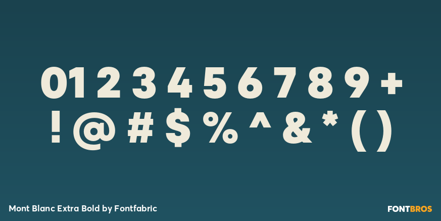 Mont Blanc Extra Bold Font Poster #4